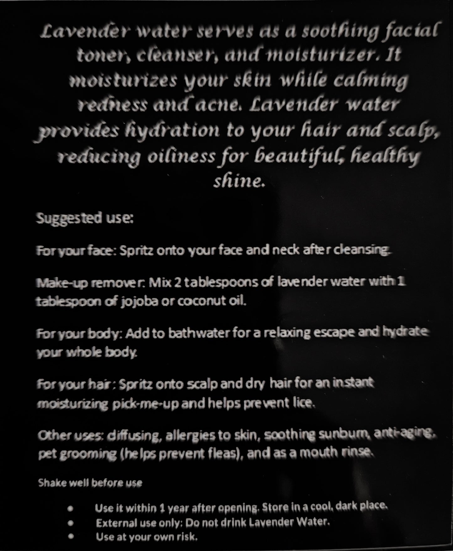 Lavender Hydrosol