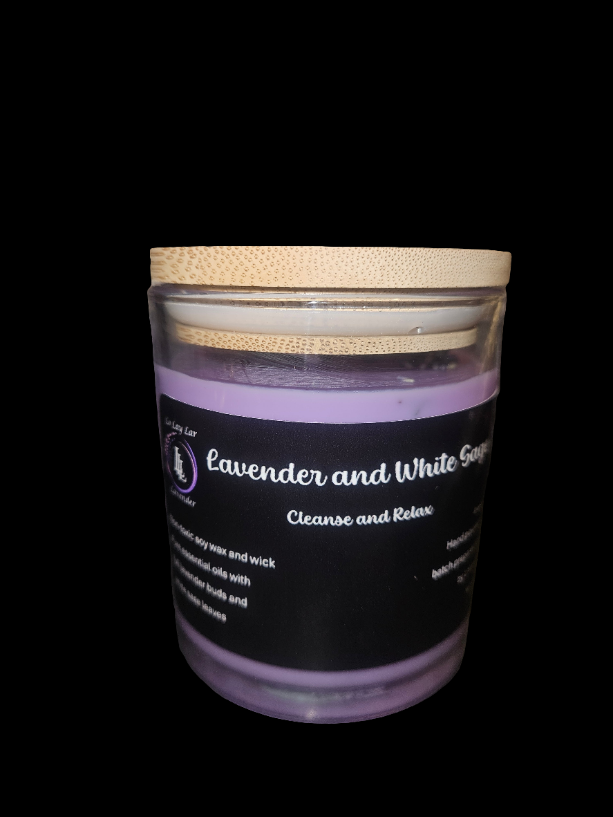 Lavender and white sage Scented Candles