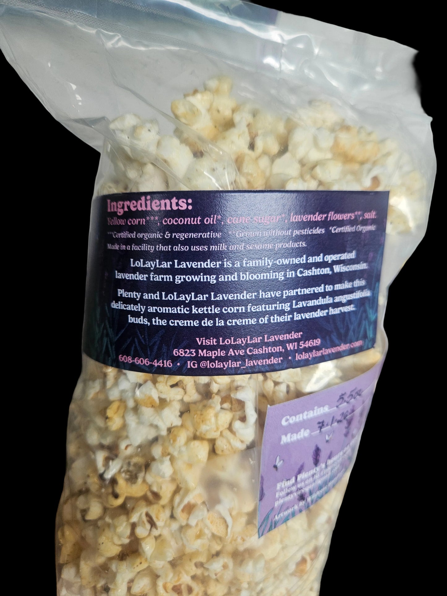 Lavender kettlecorn
