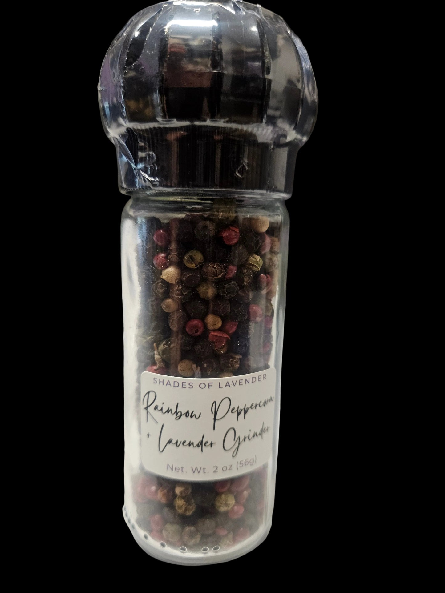 Rainbow Peppercorn Lavender grinder