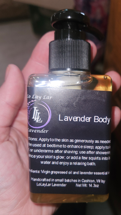 Lavender body oil small