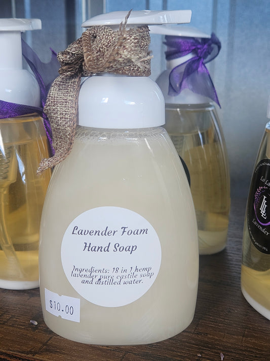 Lavender foam hand soap
