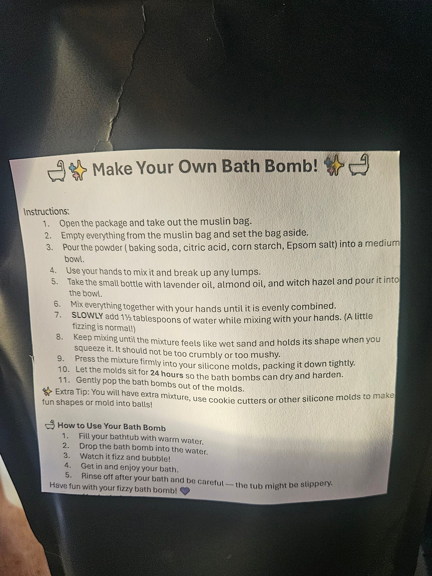 DIY bath bomb kit