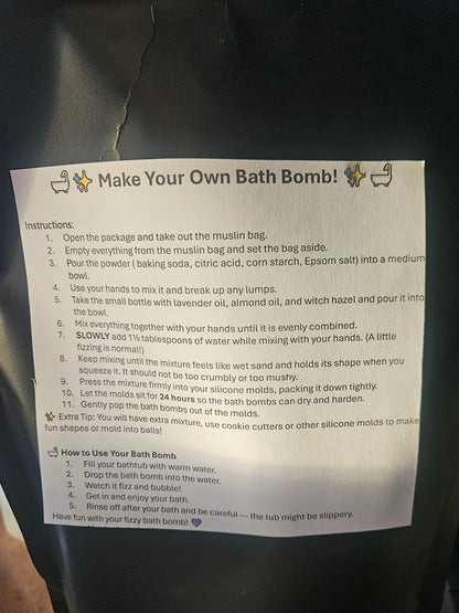 DIY bath bomb kit